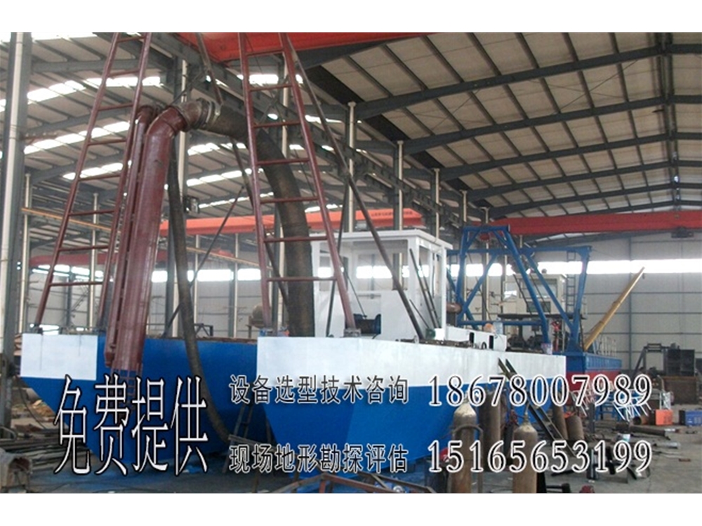 射吸式抽沙船生产现场
